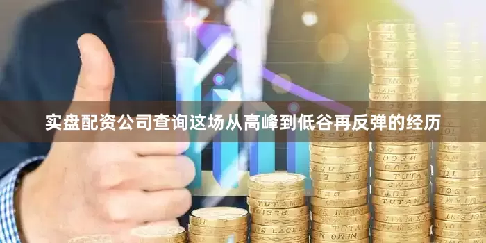 实盘配资公司查询这场从高峰到低谷再反弹的经历